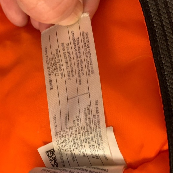 Columbia Boys Kids Winter Jacket - Black and Orange Size M - Picture 8 of 13